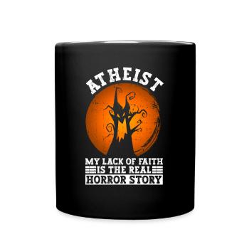 Athéisme athée Anti Église Halloween - Mug uni - noir - Devant