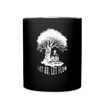 Buddhist Meditation Zen Buddha Buddhismus und Yoga - Tasse einfarbig - Schwarz - Vorne