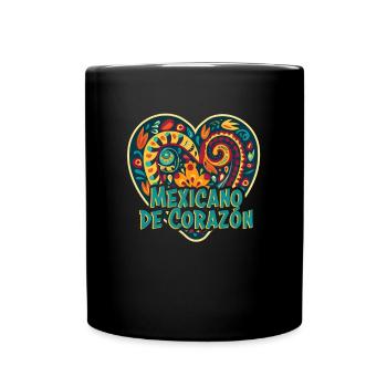 Mexiko Strandurlaub am Meer Design Strandmotiv - Tasse einfarbig - Schwarz - Vorne
