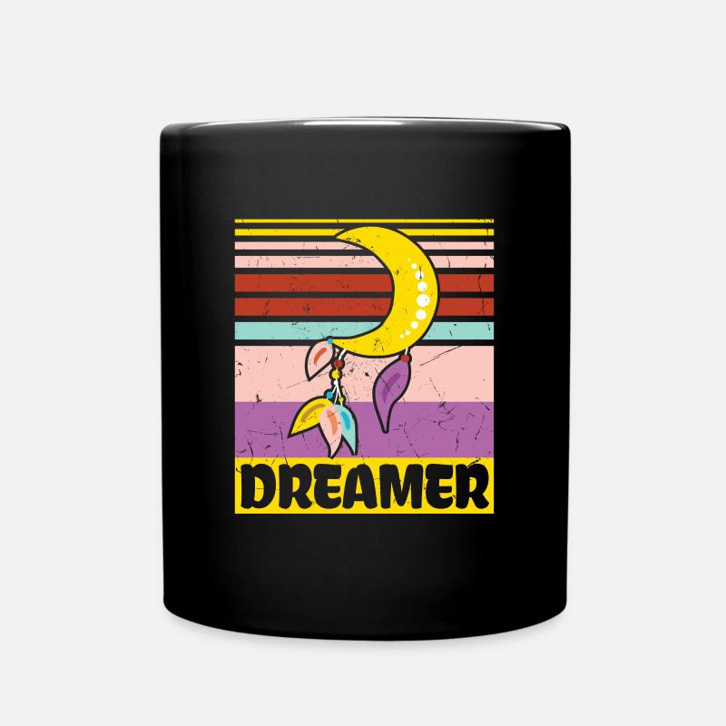 Dreamer Distressed Dreamcatcher - Tasse einfarbig - Schwarz