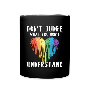 Autism Awareness – Don't Condemn What - Full Colour Mug - black - Front
