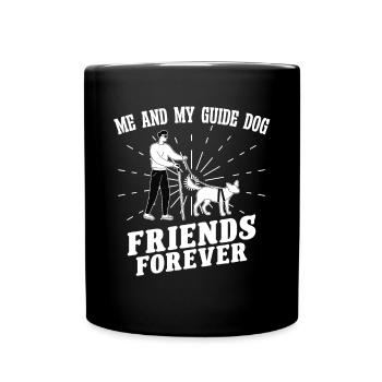 Blindheit Me And My Guide Dog Blindness Awareness - Full Colour Mug - black - Front