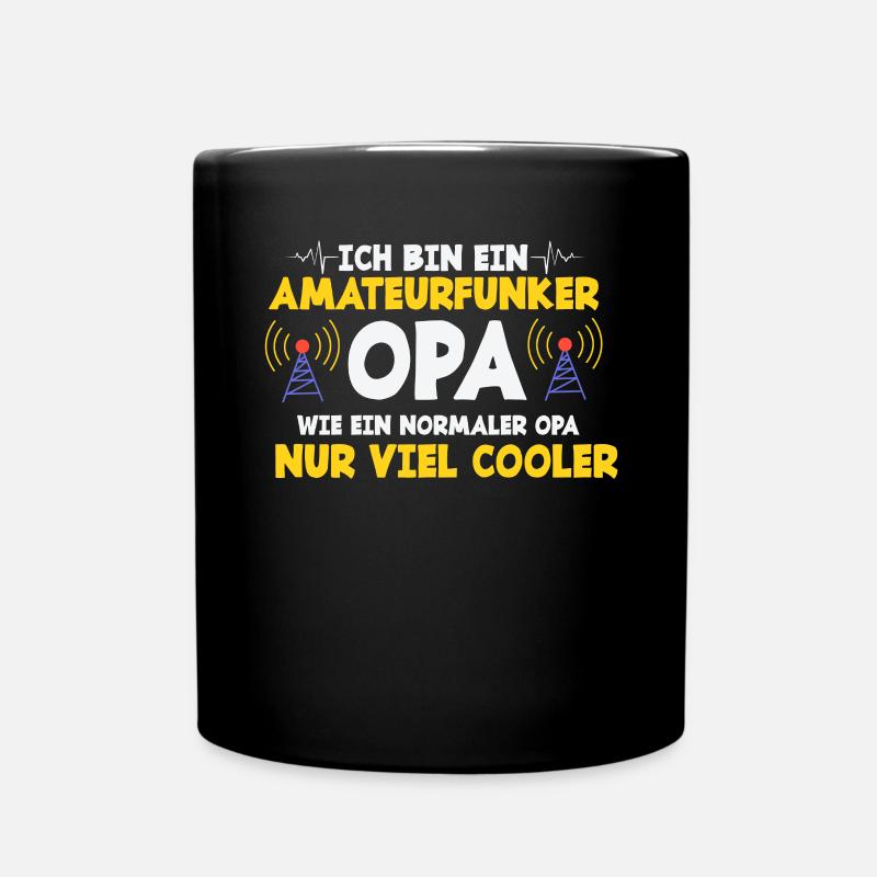Ich Bin Ein Amteurfunker Opa - Tasse einfarbig - Schwarz