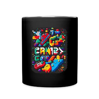Retro Arcade Game Videospiel für Gamer - Tasse einfarbig - Schwarz - Vorne