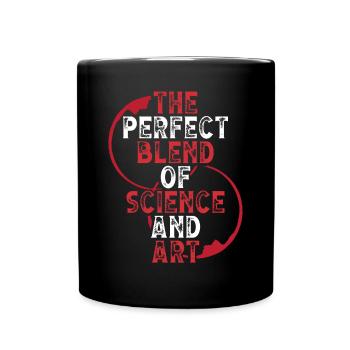 The perfect blend of science - Full Colour Mug - black - Front
