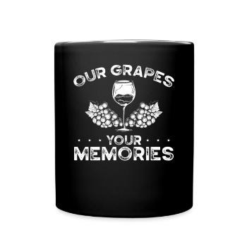 Our grapes Your memories - Full Colour Mug - black - Front