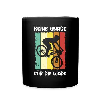 Keine Gnade Für Die Wade Fahrrad - Tasse einfarbig - Schwarz - Vorne