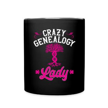 Genealogie Ahnenforschung Ahnenforscher - Tasse einfarbig - Schwarz - Vorne