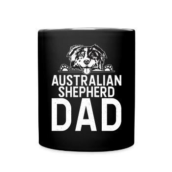 Australian Shepherd Gifts - Full Colour Mug - black - Front