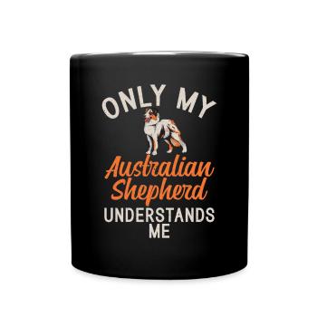 Cadeaux de berger australien - Mug uni - noir - Devant