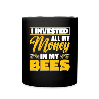 Beekeepers Bees Honey bees Beekeeping - Full Colour Mug - black - Front