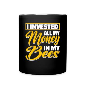 Beekeepers Bees Honey bees Beekeeping - Full Colour Mug - black - Front