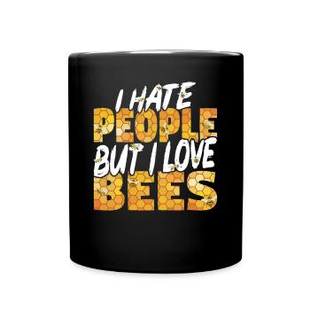 Beekeepers Bees Honey bees Beekeeping - Full Colour Mug - black - Front