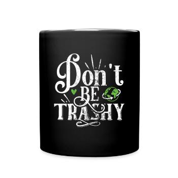 Eco-friendly Earth Planet Save Earth Day - Full Colour Mug - black - Front