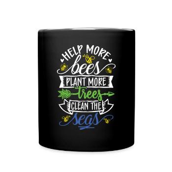 Journée écologique Earth Planet Save Earth - Mug uni - noir - Devant