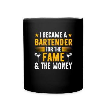 Serveuse Barman Serveur serveur - Mug uni - noir - Devant