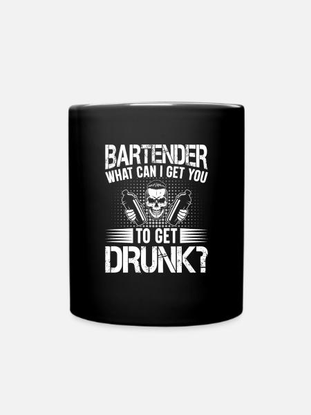 Kellnerin Barkeeper Kellner Kellner - Tasse einfarbig - Schwarz