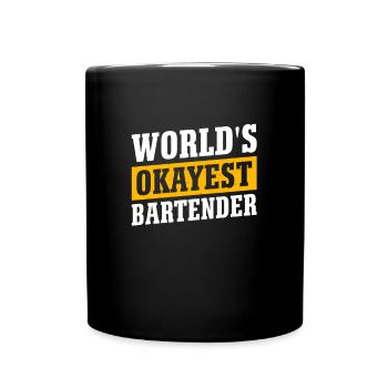 Serveuse Barman Serveur serveur - Mug uni - noir - Devant