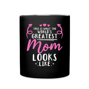 Voici à quoi ressemble la meilleure maman du monde - Fête des mères - Mug uni - noir - Devant