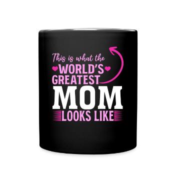 This is what the best mom in the world looks like - Mother's Day - Full Colour Mug - black - Front