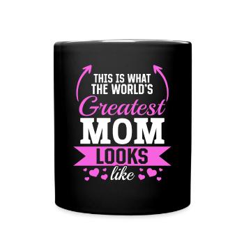 Voici à quoi ressemble la meilleure maman du monde - Fête des mères - Mug uni - noir - Devant