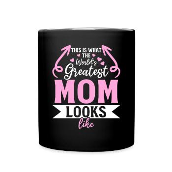 This is what the best mom in the world looks like - Mother's Day - Full Colour Mug - black - Front