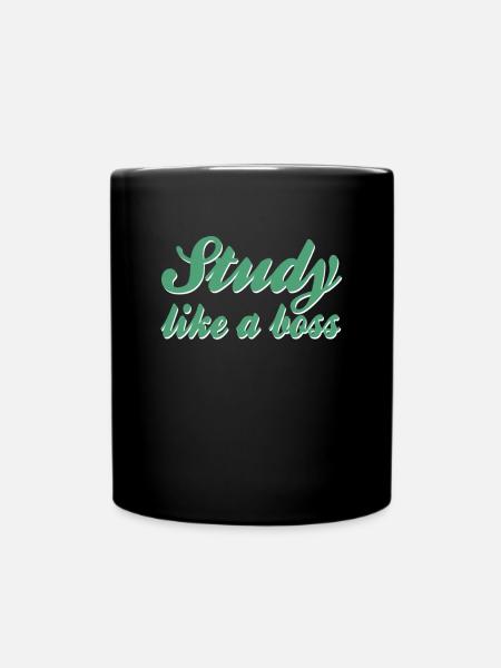 Studieren Spruch - Tasse einfarbig - Schwarz