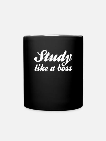 Studieren Spruch - Tasse einfarbig - Schwarz