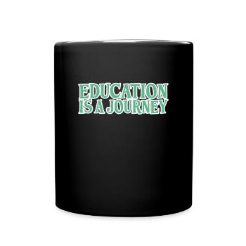 Training Learning Travel Saying - Full Colour Mug - black - Front