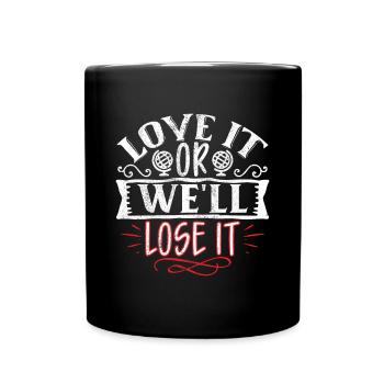 Earth Day Environmentally Friendly Earth Planet Saving - Full Colour Mug - black - Front