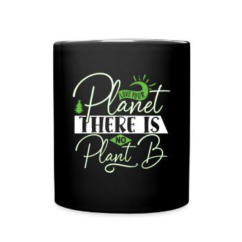 Jour de la Terre Respectueux de l’environnement La Terre sauve la planète - Mug uni - noir - Devant