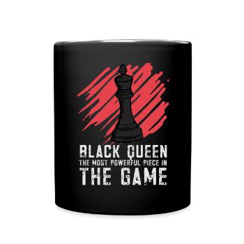 Lusitger Schachspieler Spruch I Schach - Tasse einfarbig - Schwarz - Vorne