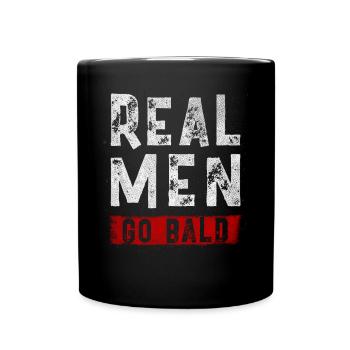 Being Bald Bald Guy With A Beard Bald Dad - Full Colour Mug - black - Front