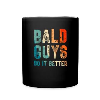 Being Bald Bald Guy With A Beard Bald Dad - Full Colour Mug - black - Front