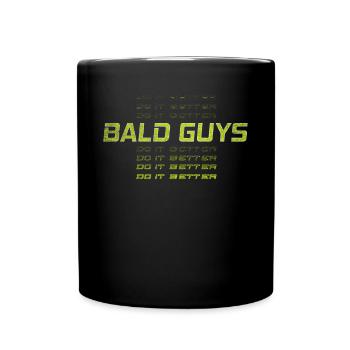 Being Bald Bald Guy With A Beard Bald Dad - Full Colour Mug - black - Front