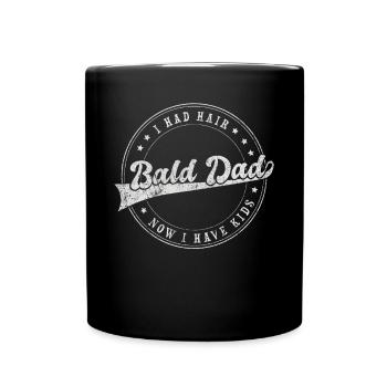 Being Bald Bald Guy With A Beard Bald Dad - Full Colour Mug - black - Front