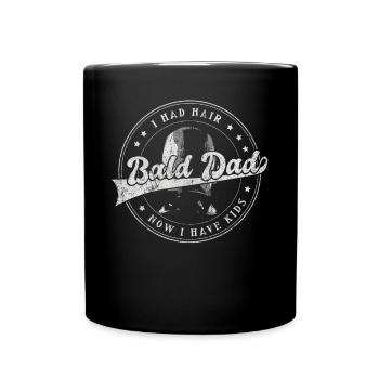 Being Bald Bald Guy With A Beard Bald Dad - Full Colour Mug - black - Front
