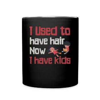 Being Bald Bald Guy With A Beard Bald Dad - Full Colour Mug - black - Front
