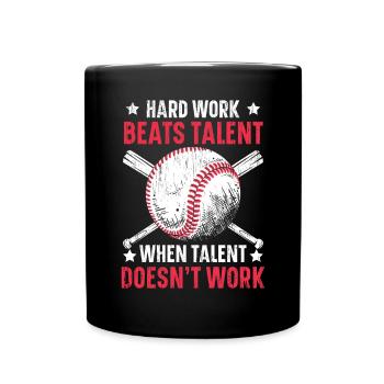 Le travail acharné bat le talent quand le talent ne fonctionne pas - Mug uni - noir - Devant
