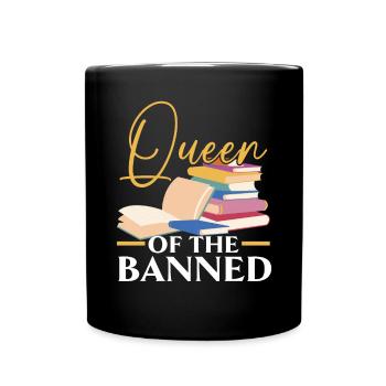 Lesen Sie verbotene Bücher Bücherwurm Buchliebhaber Bibliophile - Tasse einfarbig - Schwarz - Vorne