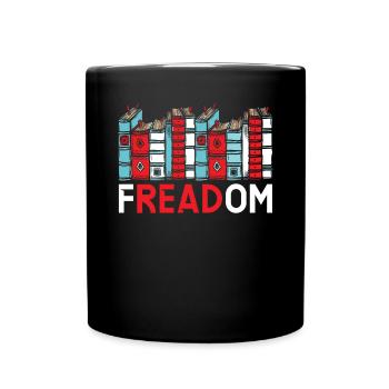 Lesen Sie verbotene Bücher Bücherwurm Buchliebhaber Bibliophile - Tasse einfarbig - Schwarz - Vorne