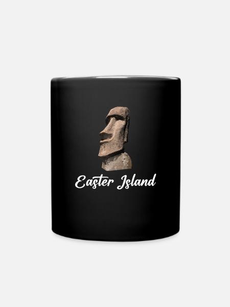 île de pâques moai, île de Pascua île de Pâques - Mug uni - noir