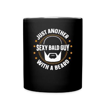 Being Bald Bald Guy With A Beard Bald Dad - Full Colour Mug - black - Front