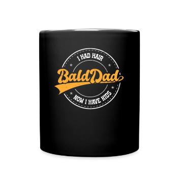 Being Bald Bald Guy With A Beard Bald Dad - Full Colour Mug - black - Front