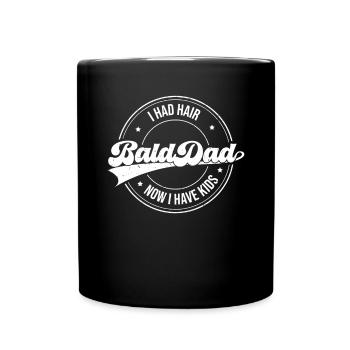 Being Bald Bald Guy With A Beard Bald Dad - Full Colour Mug - black - Front