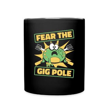 Fear The Gig Pole Toad Tadpole Tree Frog - Full Colour Mug - black - Front