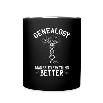 Généalogie Généalogie Généalogiste - Mug uni - noir - Devant