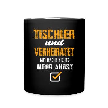 Tischler - Tasse einfarbig - Schwarz - Vorne