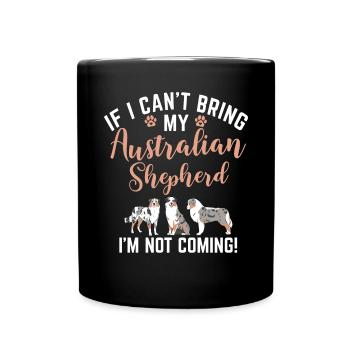 Cadeaux de berger australien - Mug uni - noir - Devant