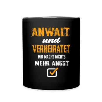 Anwalt - Tasse einfarbig - Schwarz - Vorne